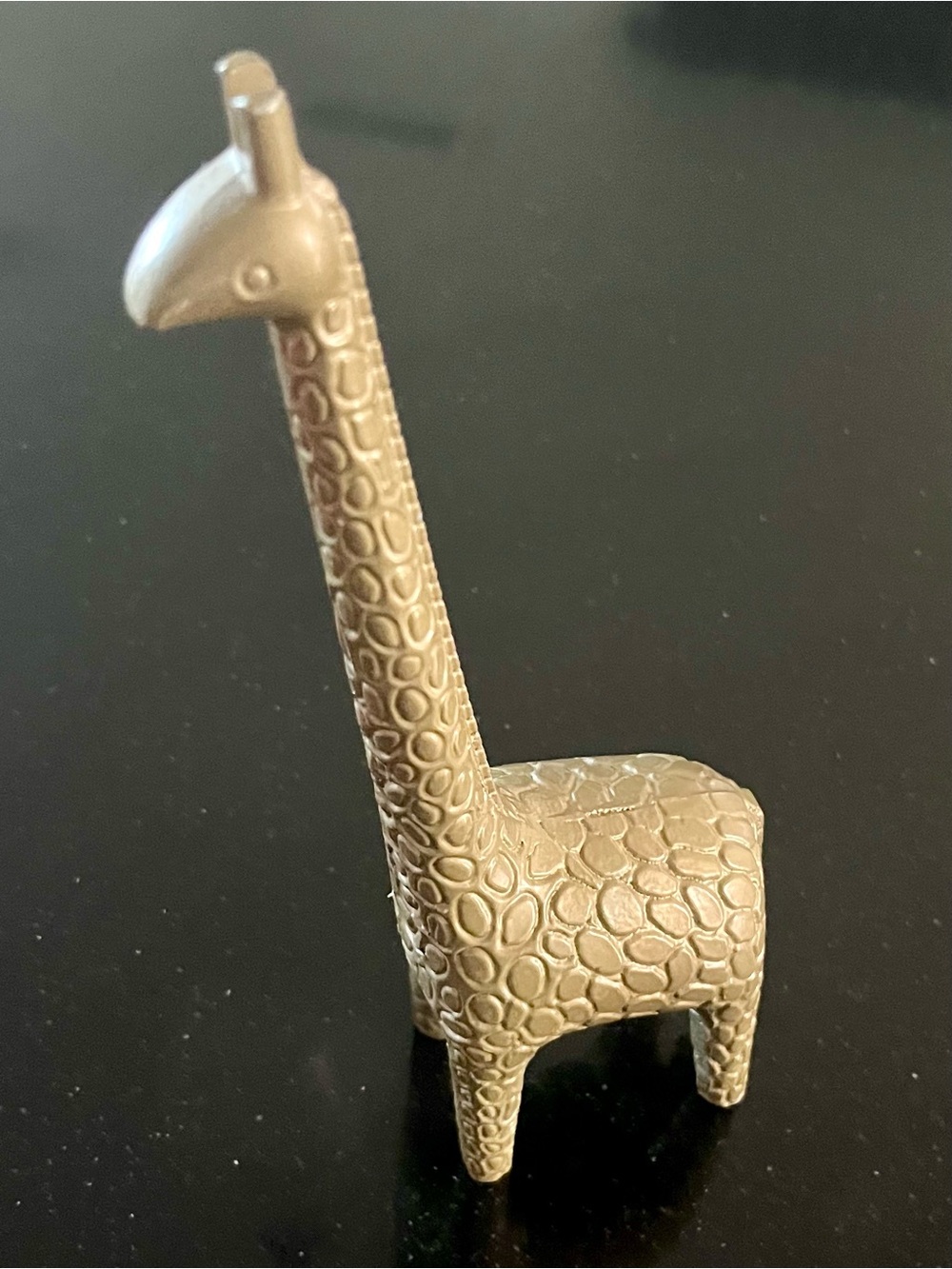 IKEA Gold Textured Giraffe Accent Figurine 9 inches